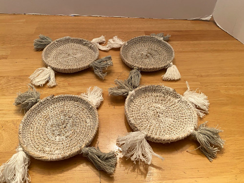 Set round rattan woven - set,