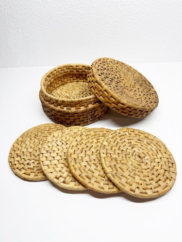 Vintage boho woven wicker - vintage,
