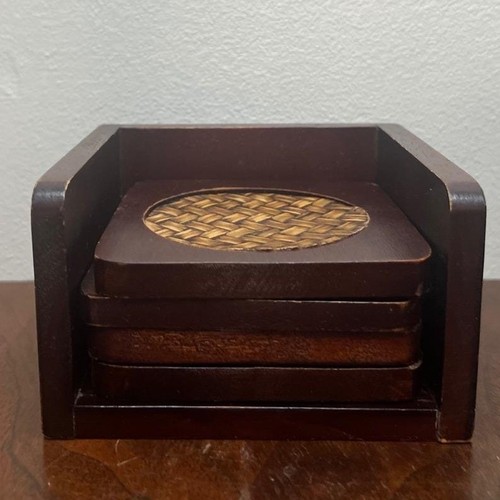 Vintage brown wicker - brown,