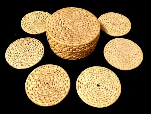 Bohemian woven rattan - pc,