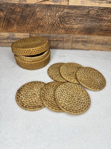 Boho wicker rattan set - set, of