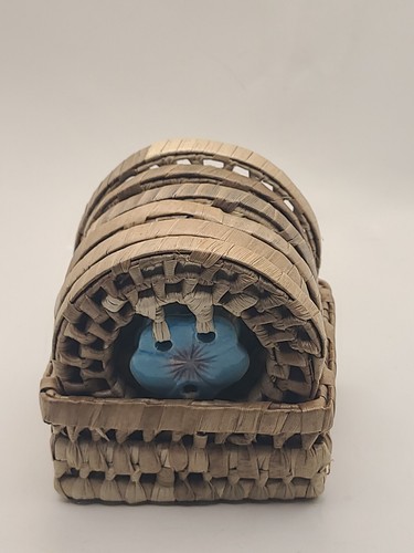 Coaster rattan with ceramic - in,