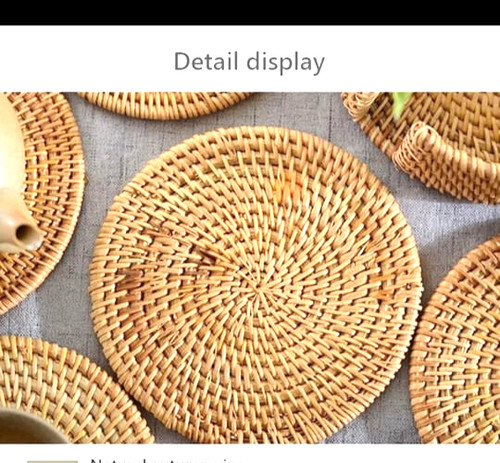 Set vintage rattan - of, 4