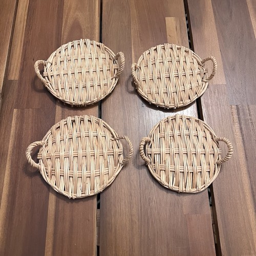Set vintage woven wicker - vintage,