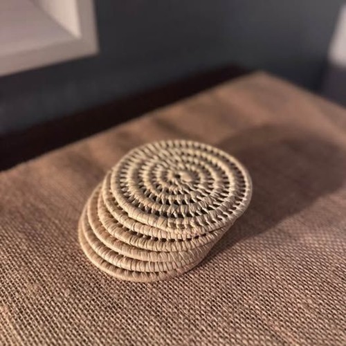 Boho whitewashed woven - whitewashed,
