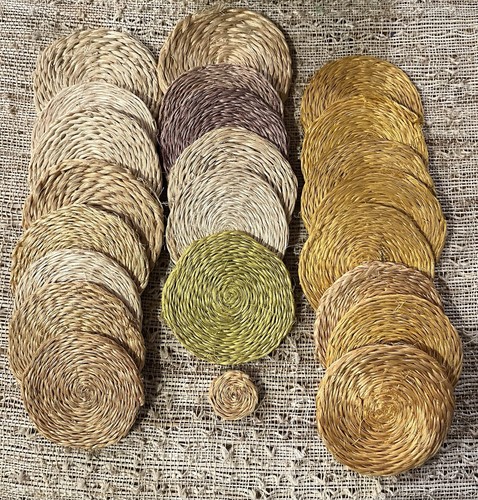 Wicker rattan yellow - rattan, tone
