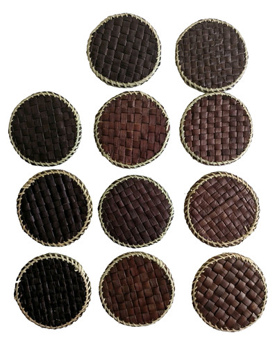 Wicker woven coasters - wicker, beverage