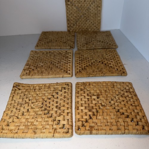 Woven rattan wicker square - wicker,